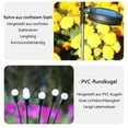 thumbnail image 4 of Luces solares para exteriores, luces de jardín ecológicas y de bajo consumo, postes flexibles, plástico ABS duradero, estacas de acero inoxidable, decoraciones impermeables para exteriores para, 4 of 8