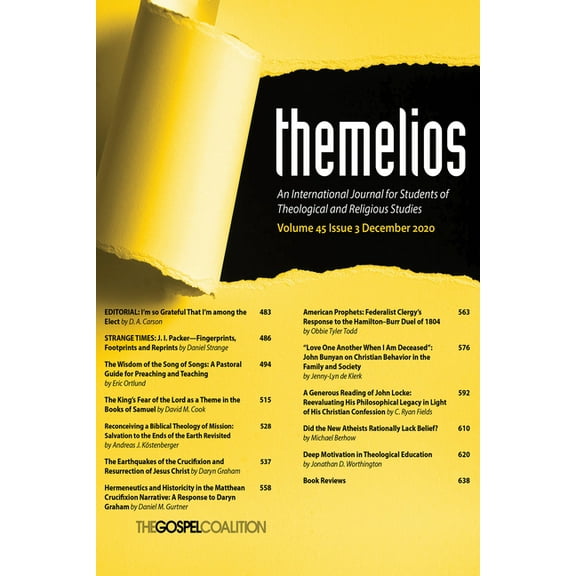 Themelios: Themelios, Volume 45, Issue 3 (Paperback)