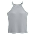 thumbnail image 4 of Pxiakgy Tank Top with Built In Bra for Women Women with Breast Pad Short Wear Sports Base Shirt with Thread I Vest Underwear Fitness Workout Running Tops Sleeveless Summer Tops Clothes Outfits 2025, 4 of 6