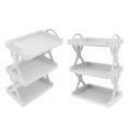 thumbnail image 3 of Wall Storage Rack, Simple Style Strong Bearing Capacity Space Saving Drain Hole Multipurpose Wall Mounted Shelf  for Kitchen White,Gray, 3 of 8