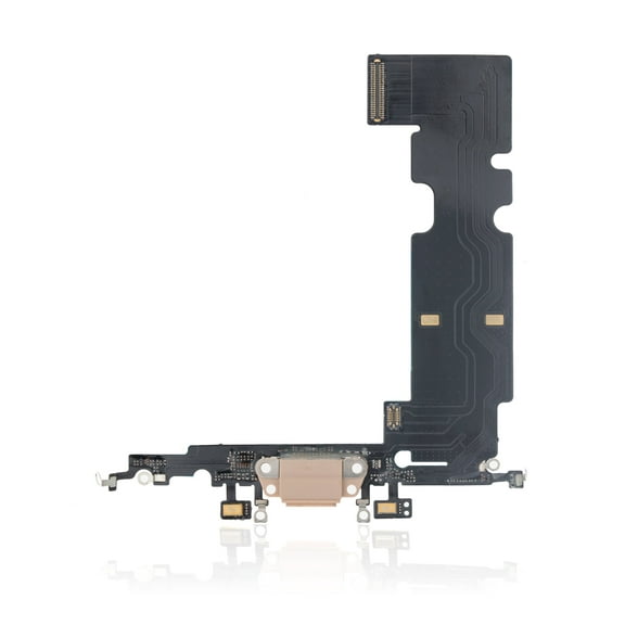 Replacement Charging Port Flex Cable Compatible For iPhone 8 Plus (Premium) (Gold)