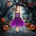 thumbnail image 5 of HCNTES Girls Princess Dress Party Dress Halloween Outfits(Purple&3,10-12 Years), 5 of 7