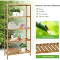thumbnail image 5 of AIIT 5-Tier Bamboo Bathroom Shelf - Multifunctional Storage Shelves, Stand Rack Shelving Unit for Living Room Bedroom Kitchen, Nature, 5 of 9