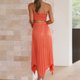 thumbnail image 5 of Mujeres Crop Top + Faldas Pecho Vendaje Tube Top + Midi Faldas Sin espalda Vacaciones Mujer FLhrweasw Nuevo, 5 of 7