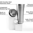 thumbnail image 2 of Elevated Craft Hybrid Cocktail Shaker - Premium Vacuum Insulated Stainless Steel Cocktail Shaker - Innovative Measuring System - Martini Shaker for The Home Bartender - 28oz Total Volume, 2 of 8