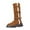 Brown, variant on Knee-High Boots for Women Everyday Style Waterproof Winter Booties for Everyday & Office Cushioned Insole Slip On Water Resistant Booties