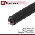 thumbnail image 4 of Unique Bargains 1Pc 1/8 Fuel Line Hose 3.3ft Vacuum Hose Automotive Fuel Hose Black, 4 of 7