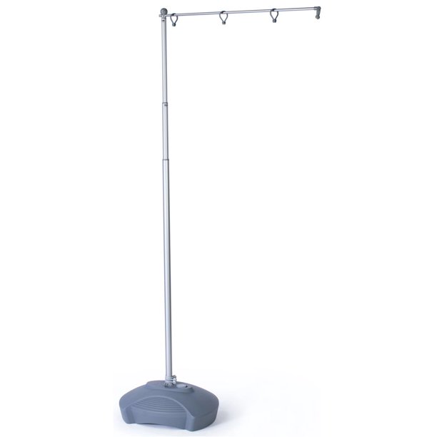 Portable Outdoor Flag Pole, Stands 124Inches Tall, With Base (ODFLAGNT