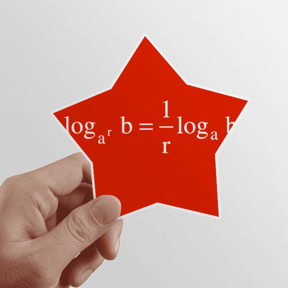 Mathematical Formula Expressing Computational Index Star Sticker Paster Vinyl Car Tags Decoration Decal