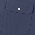 thumbnail image 5 of Ceisia Men's Slim Fit Short Sleeve Henley Shirt with Chest Pocket Casual Summer Top Navy M Gifts, 5 of 9