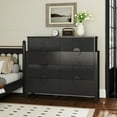 thumbnail image 5 of Holliwill 8 Drawer Dresser for Bedroom, Fluted Double Dresser Chest of Drawers for Living Room, Hallway, Black, 5 of 10