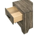 thumbnail image 6 of Beautiful Gray Finish 3Pc Full Size Upholstered Headboard Panel Bed Chest Nightstand Set, 6 of 7