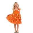 thumbnail image 2 of Easter Dress for Girls Bunny Applique Tutu Party Gown With Flutter Sleeves and Carrot Girls Dresses for Spring Holiday Birthday Party Celebration, 2 of 10