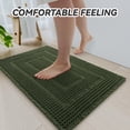 thumbnail image 6 of SIXHOME Waffle Bath Mat for Bathroom Runner Rugs, Soft Absorbent Non Slip Long Bathroom Rug, Quick Dry Machine Washable Bath Mat with Rubber Backing, Boho Tassel, 2'x6' Green, 6 of 7