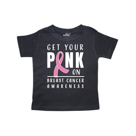 

Inktastic Breast Cancer Awareness Get Your Pink On Gift Toddler Boy or Toddler Girl T-Shirt