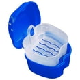 thumbnail image 1 of Duety Denture Case,Portable False Teeth Storage Box with Rinsing Basket,Orthodontic Dental Retainer Box for False Teeth Storage Soaking Cleaning, 1 of 10