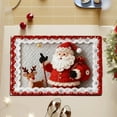 thumbnail image 4 of Christmas Rug Mat | Holiday Decor for Living Room Bedroom Kitchen Bathroom Entryway | Festive Floor Mat 40x60cm Soft Polyester Washable, 4 of 6