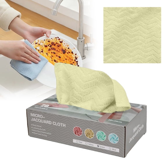 Kitchen Wash Cloths for Dishes, Multi-use Cleaning Cloths Towels, Disposable Towel Cloth, Kitchen Specific Dishwashing Cloth, Disposable Cleaning Cloths Quick Dry, 7.87x7.87inch, a Pack of 20Pc