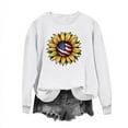 thumbnail image 2 of GaThRRgYP Womens Tops Long Sleeve,Ladies Long Sleeve Round Neck Independence Day Casual Printed Top White XXXL, 2 of 5