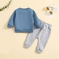 thumbnail image 3 of CHGBMOK Newborn Baby Boy Girl Clothes Long Sleeve Sweatshirts Tops + Long Pants Solid Color Fall Winter Toddler Outfits, 3 of 9