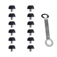 thumbnail image 2 of colaxi 12Pcs Rugby Shoes Studs Track Shoes Accessories Professional M5 Turf Anti Slip Soccer Studs Football Boot Spikes for Training Height 6mm, 2 of 10