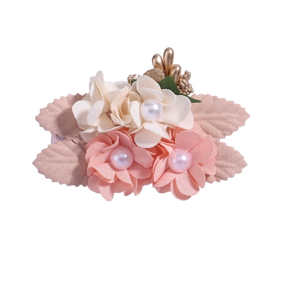 Floral Hair Clips for Girls - Handmade Flower Barrettes - Cute Hair Accessories for and Children for Baby Girls - Versatile Hair Bows for Fine Hair
