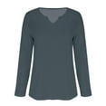 thumbnail image 4 of Shirts For Women Women Fashion Casual Long Sleeve Solid Color Tops Shirts Blouses Tops Womens Tops, 4 of 6