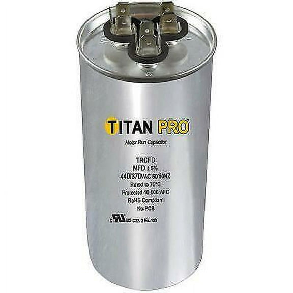 Packard TRCFD403 Titan Pro Motor Run Capacitor Round 40 3 MFD 440/370 Volts