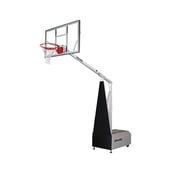 Spalding 6ft - 10ft Adjustable Height 60" Easily Foldable Camps Portable Basketball System