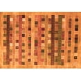 thumbnail image 1 of Ahgly Company Indoor Rectangle Abstract Orange Contemporary Area Rugs, 2' x 5', 1 of 1