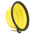 thumbnail image 2 of Comedero para perros portátil, fácil de limpiar, duradero, plegable, para viajes y paseos, color amarillo, 2 of 14