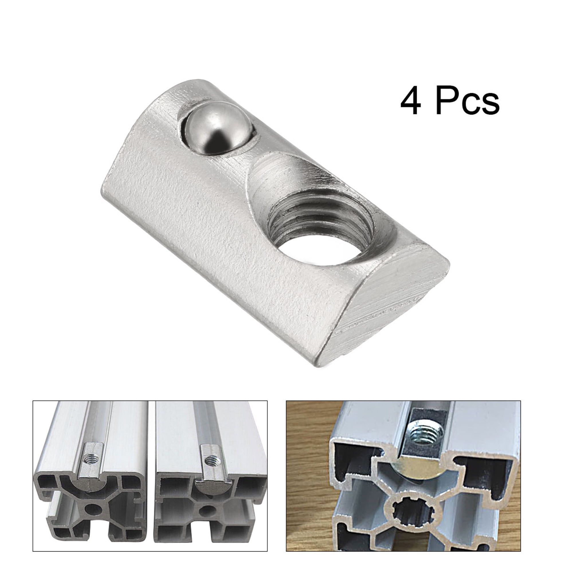Roll Ball Elastic Nuts for 2020 Series Aluminum Extrusion Profile Pack of 12 Roll-in Spring M5 T Nut