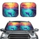 thumbnail image 2 of Fotbe Hawaiian Island Dolphin Juego de 2 Piezas de Parasoles para Parabrisas | Bloqueador Solar para Auto | Accesorios Plegables para Protección Solar Interior-Small, 2 of 6
