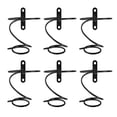 thumbnail image 1 of Pack of 6 Wall Mounted Wine Racks - Red Wine Bottle Display Holder with Screws, Metal Hanging Wine Rack Organizer, 1 of 8