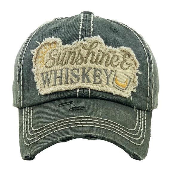 Women's Sunshine & Whiskey Vintage Baseball Hat Cap