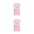 thumbnail image 1 of sweethay 1 Juego de minipuertas de casa útiles, minipuertas de pequeñas, modelos de muebles realistas para escena DIY, muñecas, muebles para Rosa 2Conjunto, 1 of 6
