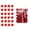 Red, variant on 54 PCS Christmas Tree Decoration, 29PCS Shatterproof Christmas Ball 24 PCS Glitter Poinsettia Flowers 1PC Star Shape Tree Topper Ornament Set