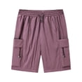 thumbnail image 1 of Pantalones cortos informales para hombre con múltiples bolsillos: transpirables, para el trabajo, actividades al aire libre, corte holgado, 1 of 5