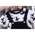 thumbnail image 4 of Hiijoy Toddler Boys Outfits Dinosaur Print T-Shirt Denim Overall Shorts Set, Sizes 3-4T, 4 of 8