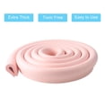 thumbnail image 2 of Elf Star U Shape Glass Table Edge Protectors Premium High Density Foam Baby Safety Bumper Guard 2 Meters (6.5 FT) Pink, 2 of 6