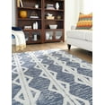 thumbnail image 4 of Sabrina Soto Casa Collection Area Rug - Palma (6' 7" x 9' Rectangle Navy Blue/Ivory), 4 of 8