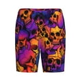 thumbnail image 4 of Fotbe Skull Pajama Shorts for Men, Men's Pajama Bottoms, Sleepwear,Short Pajama Pants-XX-Large, 4 of 9