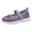 Purple, variant on IUJSOY Walking Shoes for Women Adjustable Wide Width Mesh Comfort Soft Sole Mary Jane Shoes