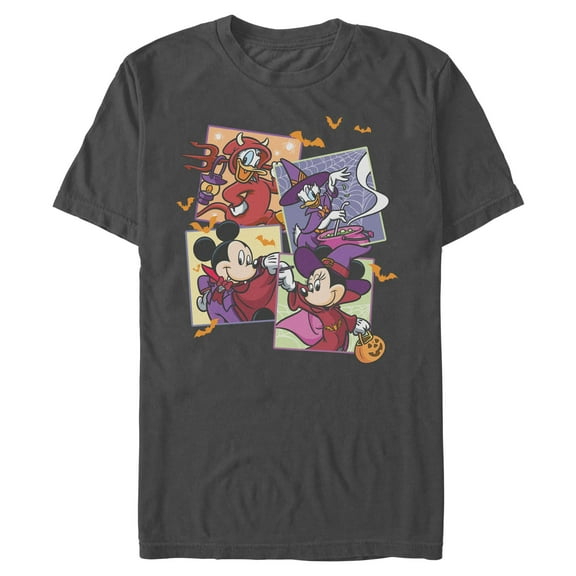 Mens Mickey & Friends Halloween Crew Portraits T Shirt