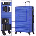 thumbnail image 2 of Fithood Expandable Hardshell Luggage Sets Suitcases ABS Lightweight with Spinner Wheels TSA Lock Blue, 2 of 5