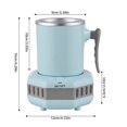 thumbnail image 2 of Enfriador de bebidas y calentador de tazas de aluminio con asa para escritorio Enfriador de latas de botella eléctrico portátil de 15 oz Calentador para café Cerveza Vino Jugo Leche Operación con un s, 2 of 8