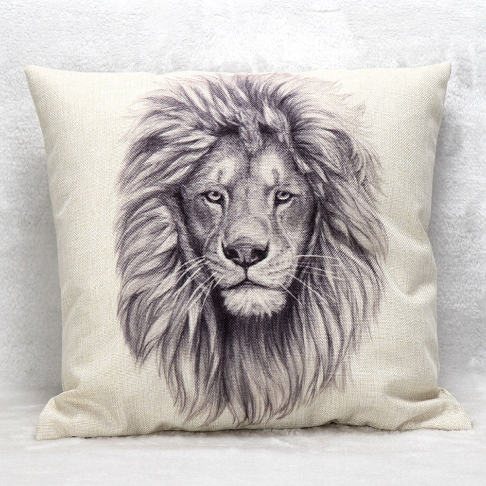 New Decorative Lion Head Pillow