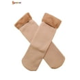 thumbnail image 3 of Spencer 2 Pack Women's Winter Warm Fleece Lined Socks Solid Thick Thermal Stretchy Crew Socks for Cold Weather "Skin", 3 of 5
