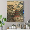 thumbnail image 4 of Qisvanset Framed Canvas Wall Art, 12x16 Inch Asakusa Temple Ukiyo-E Japanese Vintage Art, 4 of 5