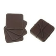 thumbnail image 1 of 4PC Square Genuine Leather Coasters Tan, 1 of 3